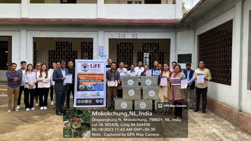 Participants and officials during the outreach awareness held at CF complex cum DMU office Mokokchung on May 18. 